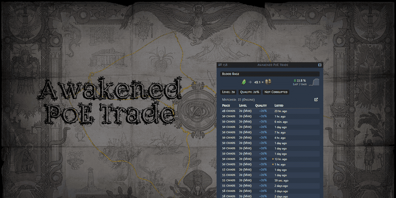 What is Awakened PoE Trade